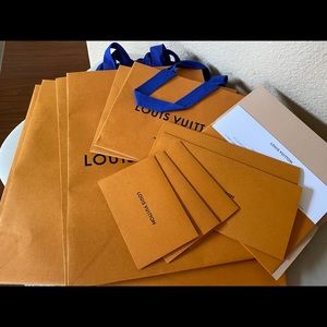 Louis Vuitton Shopping Bags with Receipt Folder